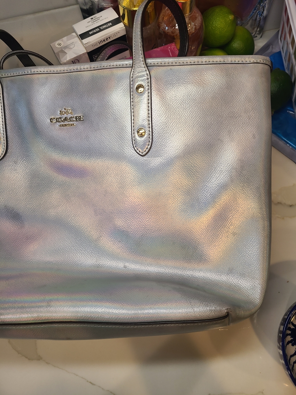 Coach Rare Iridescent Tote Bag Fair - Picture 6 of 7